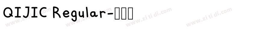 QIJIC Regular字体转换
